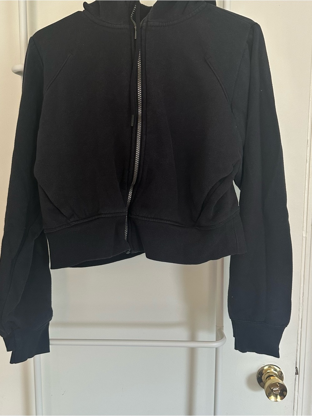all in motion Black Zip-Up Hooded Bomber Jacket